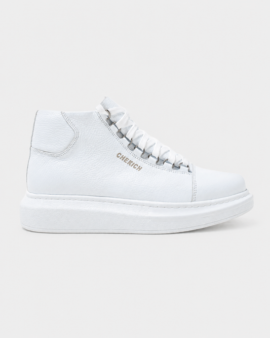 Apollo Moda Men's Kelly Pristine Purity all-white high-top sneaker boot, main product photo