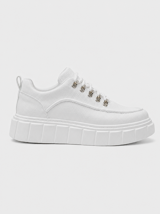 Apollo Moda Men's Vega Blanco all-white chunky platform sneaker, main product photo
